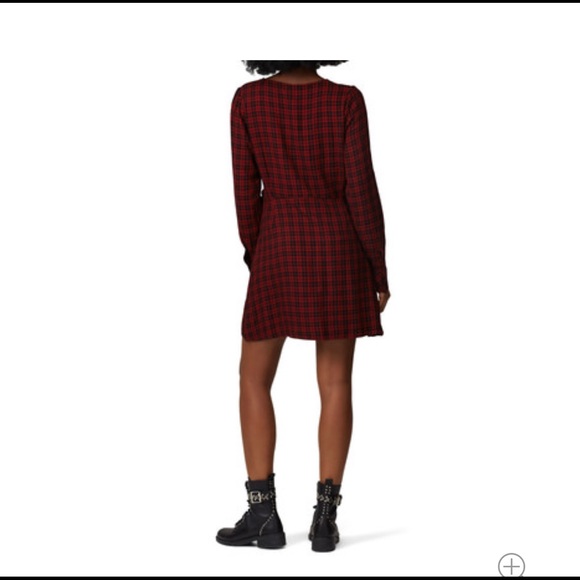 Sanctuary Upbeat Plaid Wrap Dress Size 12 - Picture 3 of 5